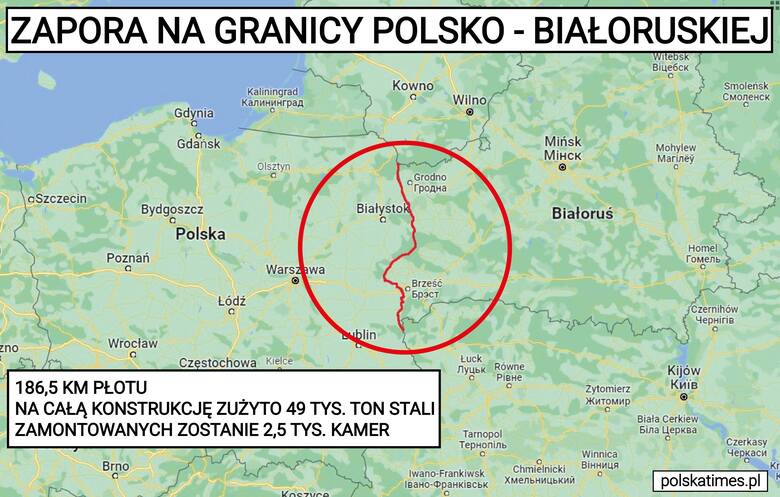 Zapora na granicy z Białorusią już gotowa. Premier: Bezpieczeństwo to polska racja stanu
