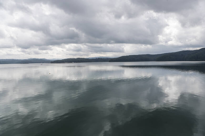 Krajobraz jeziora Solińskiego
