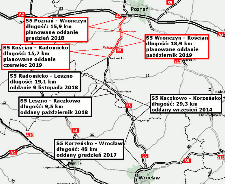 Wrocław - Poznań jeszcze szybciej. Oddano kolejny odcinek drogi ekspresowej S5 [ZDJĘCIA]