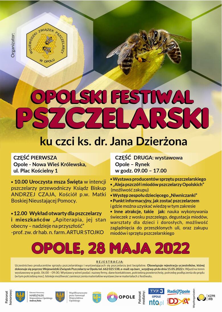 Przed nami I Opolski Festiwal Pszczelarski. To będzie sobota pełna wrażeń! 