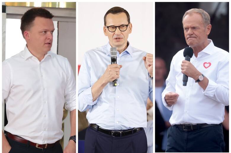Szymon Hołownia, Mateusz Morawiecki, Donald Tusk będą wśród uczestników debaty wyborczej w TVP