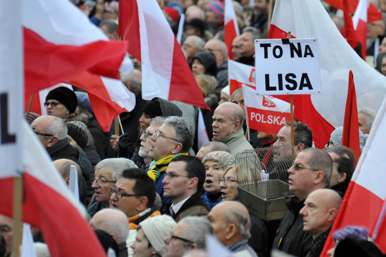 Marsz Wolności i Solidarności organizowany przez PiS w Warszawie.