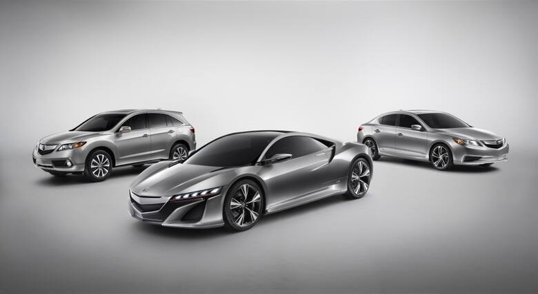 Acura RDX Prototype, NSX Concept and ILX Concept, Fot: Honda