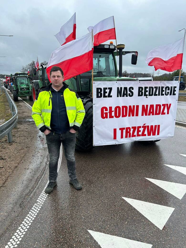 Protest rolników 2024. Kolejne blokady dróg w województwie podlaskim. Na wtorek zapowiedziano 17 zgromadzeń w regionie