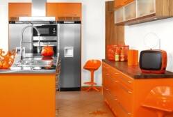 Kuchnia w kolorze pomarańczy