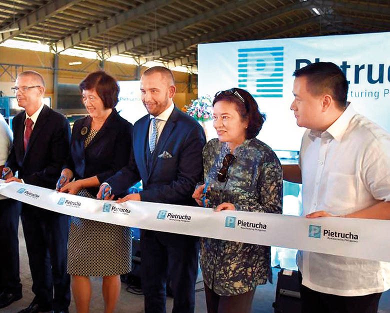 Last year, Grupa Pietrucha opened its factory in the Philippines. The photo shows the opening ceremony.
