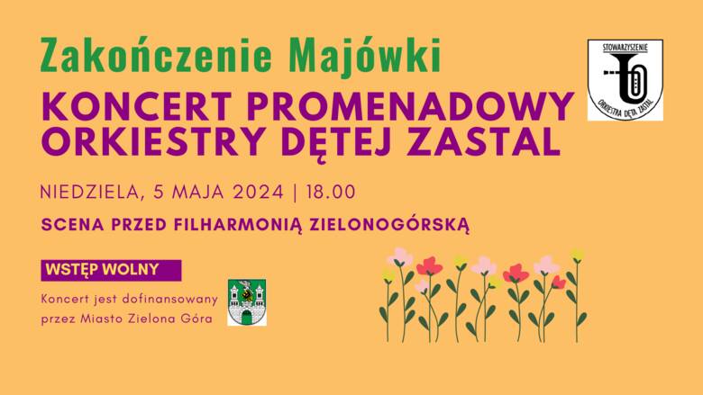 Na zakończenie "Majówki 2024", Orkiestra Dęta Zastal zaprasza na koncert promenadowy, który odbędzie się w niedzielę (5.05) o godz.