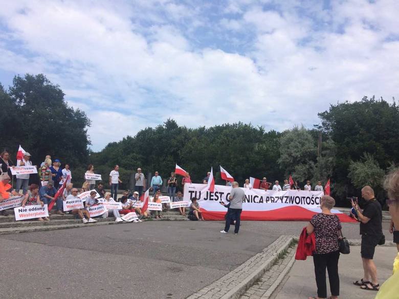 Protest na Westerplatte, sobota 28 lipca 2019 r.
