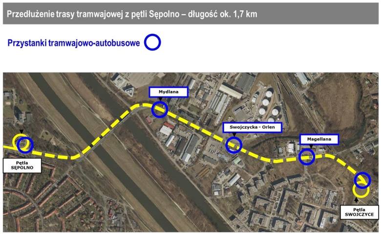 Tak będzie wyglądała trasa tramwaju na Swojczyce (ZOBACZ)