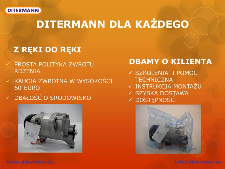 Ditermann - fabrycznie regenerowane kompresory klimatyzacji