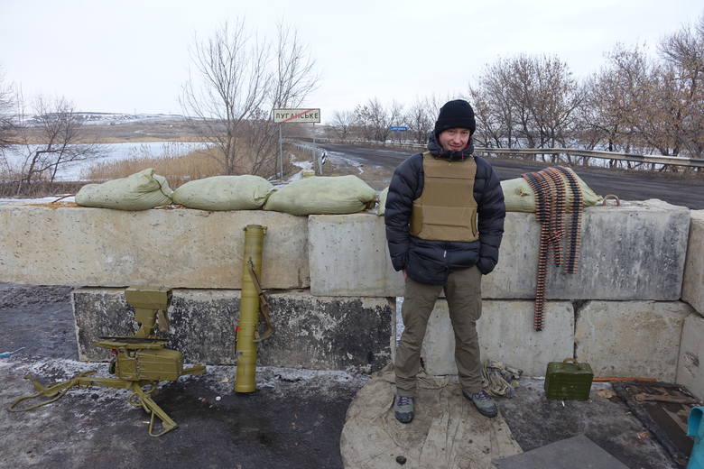 Marcin Ogdowski na wojnie w Donbasie.