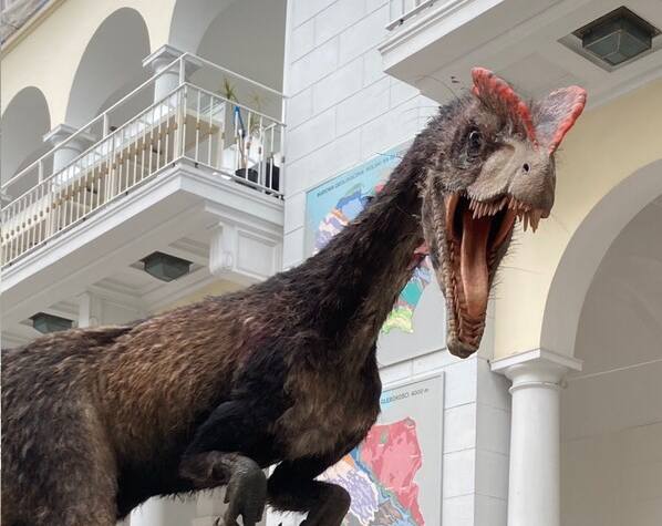 Dinozaur w Muzeum Geologicznym w Warszawie 