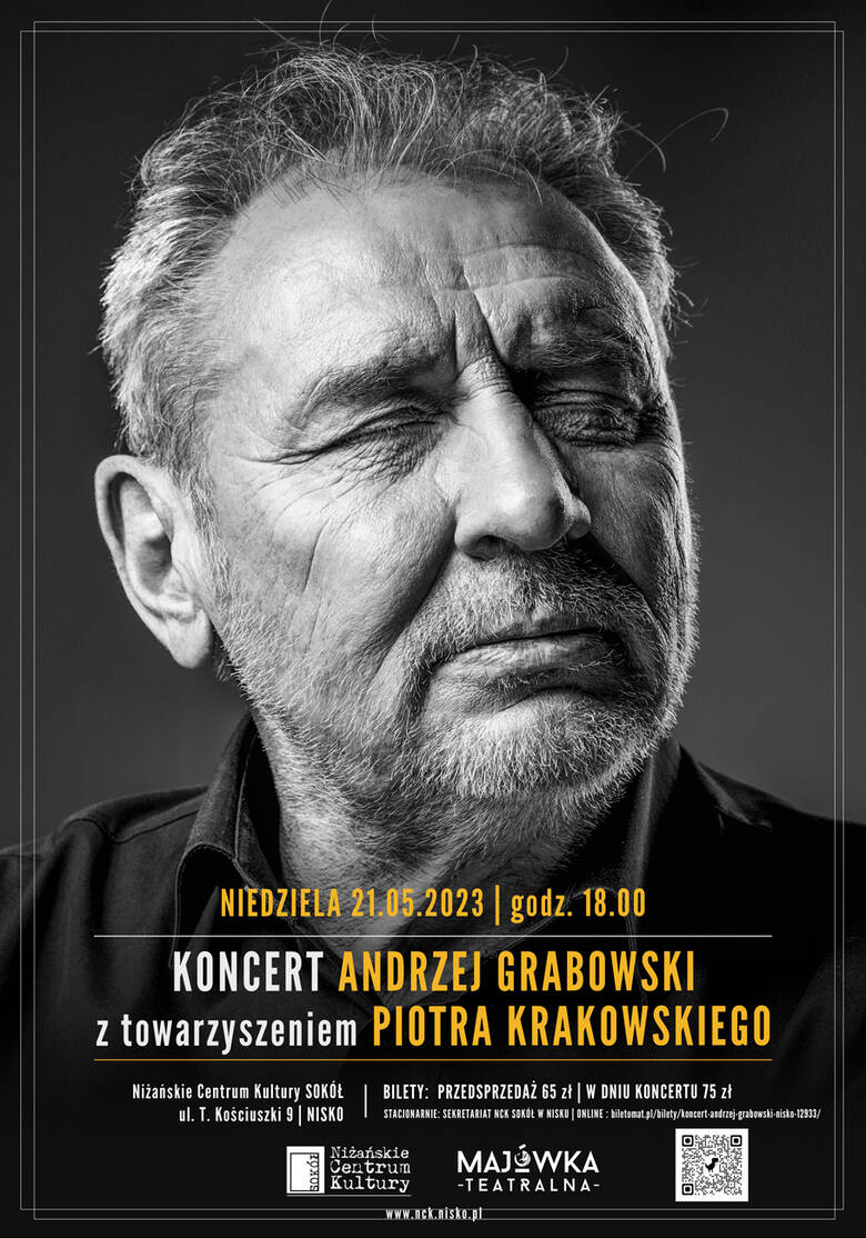 Koncert Andrzeja Grabowskiego w Nisku w niedzielę 21 maja. Bilety jeszcze są