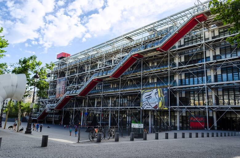 Nowoczesny budynek Centre Pompidou