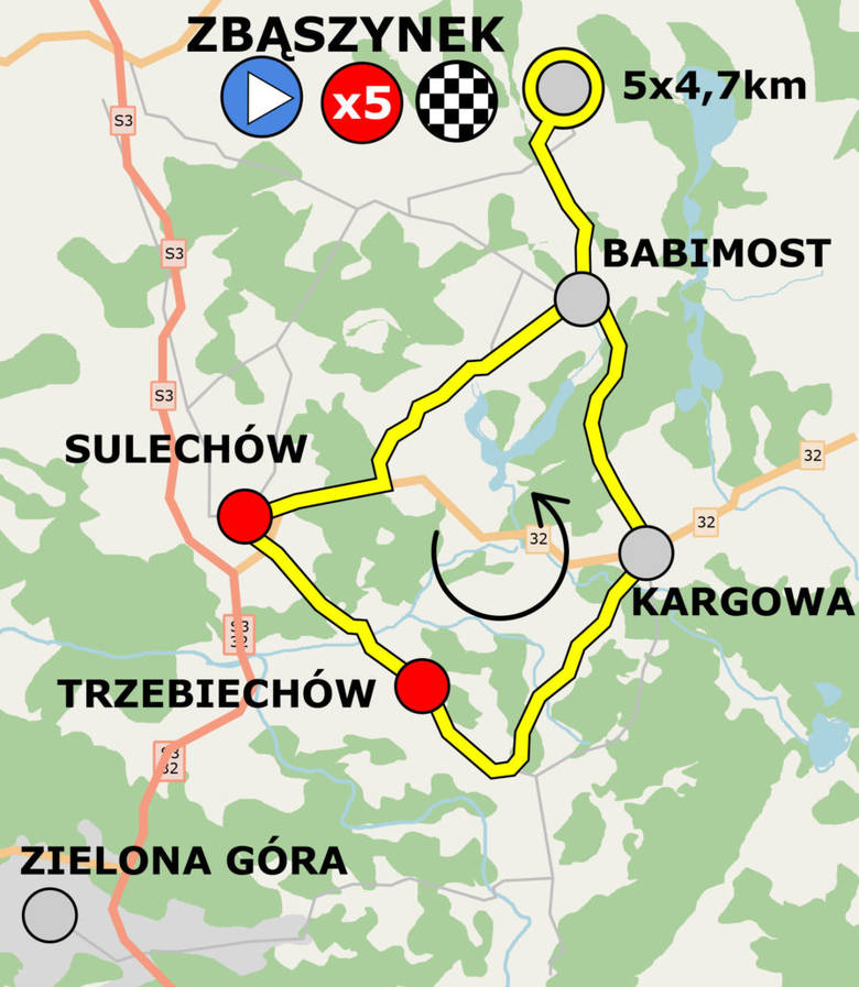 Wyścig kolarski Bałtyk-Karkonosze Tour. W czwartek zawodnicy będą ścigać się na lubuskich drogach [ZOBACZ TRASĘ]
