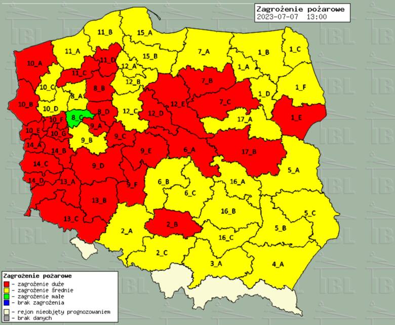 Alarm dla zachodniej Polski. W lasach występuje bardzo duże zagrożenie pożarowe