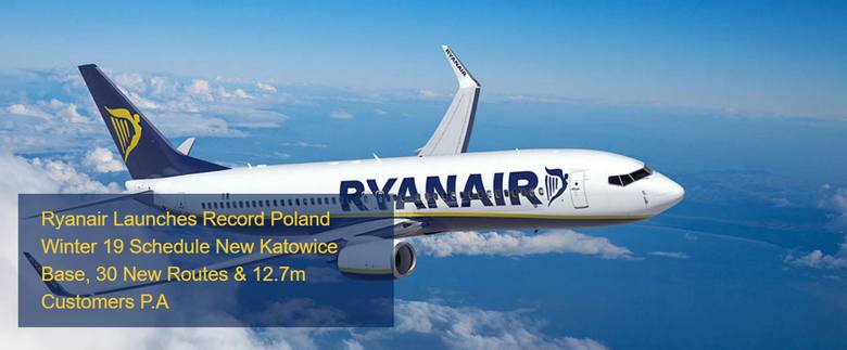 Ryanair w Katowicach otwiera bazę samolotów. Dzięki temu będziemy latać w 11 nowych kierunkach do miast Europy
