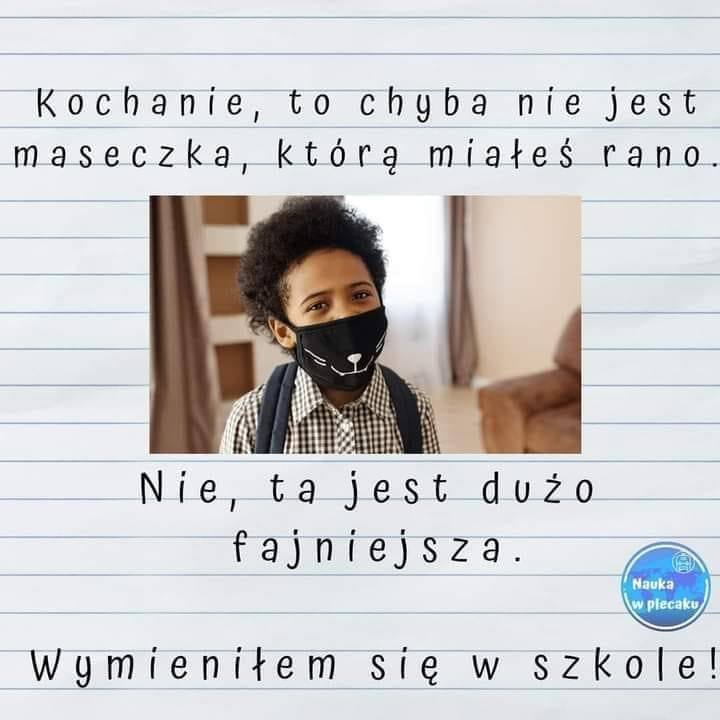 Nowy rok szkolny rozpoczęty. Uczniowie tworzą memy. Pandemia