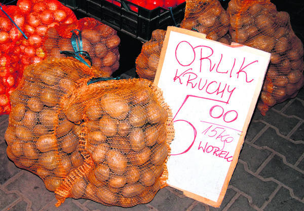 15-kilogramowy worek ziemniaków kosztuje tylko 5 zł. 