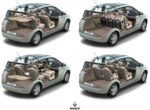 Fot. Renault: Wnętrze pojazdu jest przestronne i daje się konfigurować na wiele sposobów. Fotele drugiego rzędu można przesuwać wzdłużnie, kosztem wielkości