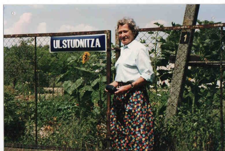 Córka ostatniego właściciela Helga von Studnitz Jenqel na Świerczu w 2005 r.