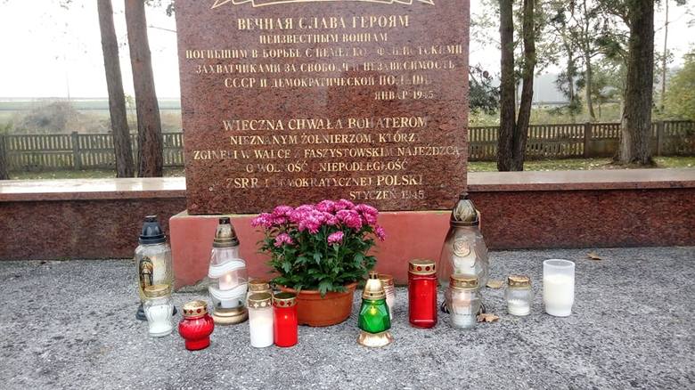 Cmentarzu żołnierzy radzieckich w Międzyrzeczu.