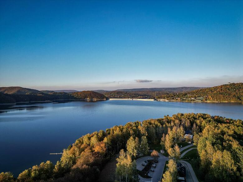Widok na jezioro Solińskie