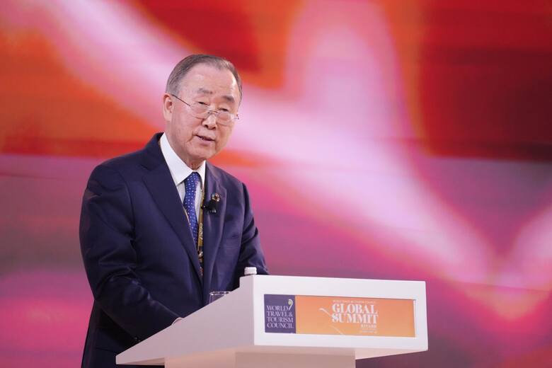 Były sekretarz generalny ONZ Ban Ki-Moon skupił się w swoim wystąpieniu na problemach wpływu turystyki na środowisko. Wspomniał też o wojnie na Ukrainie,