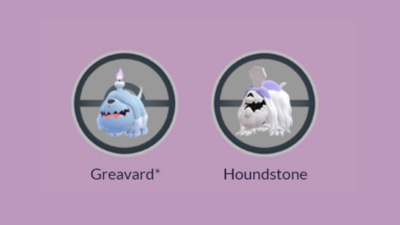 Greavard i Houndstone w Pokemon GO