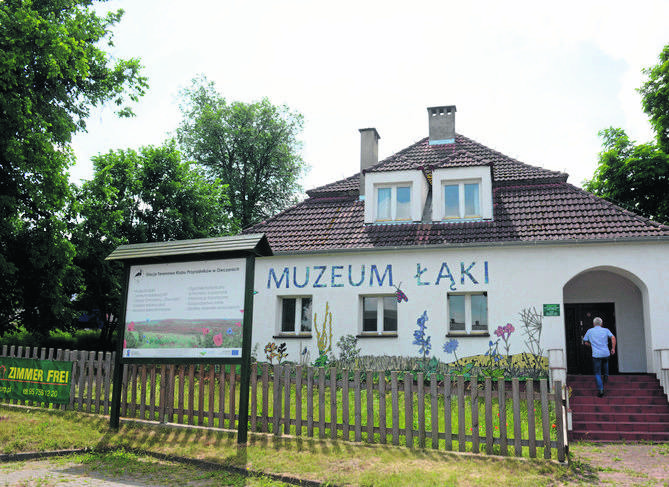 Siedziba Muzeum Łąki w Owczarach prezentuje się sielankowo 