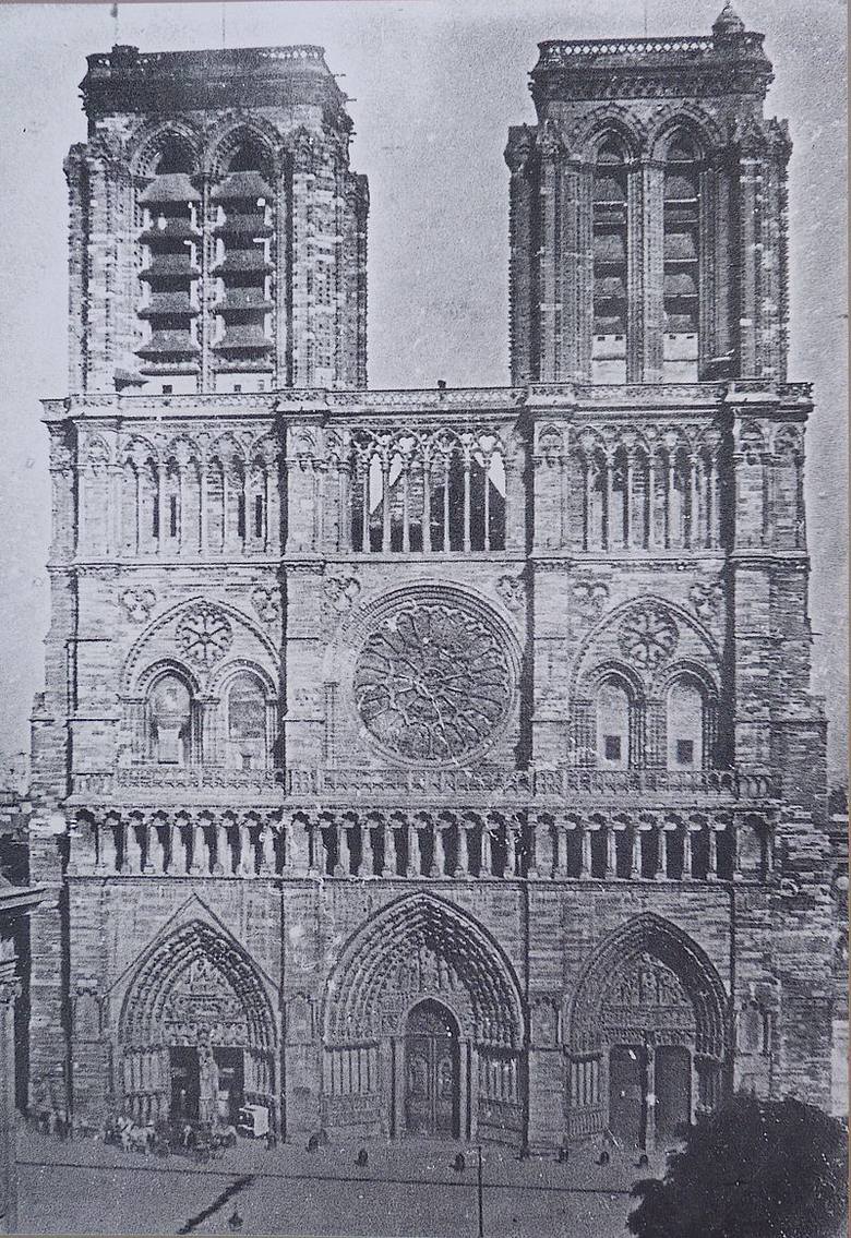 Katedra Notre Dame przed przebudową (1841 r.)
