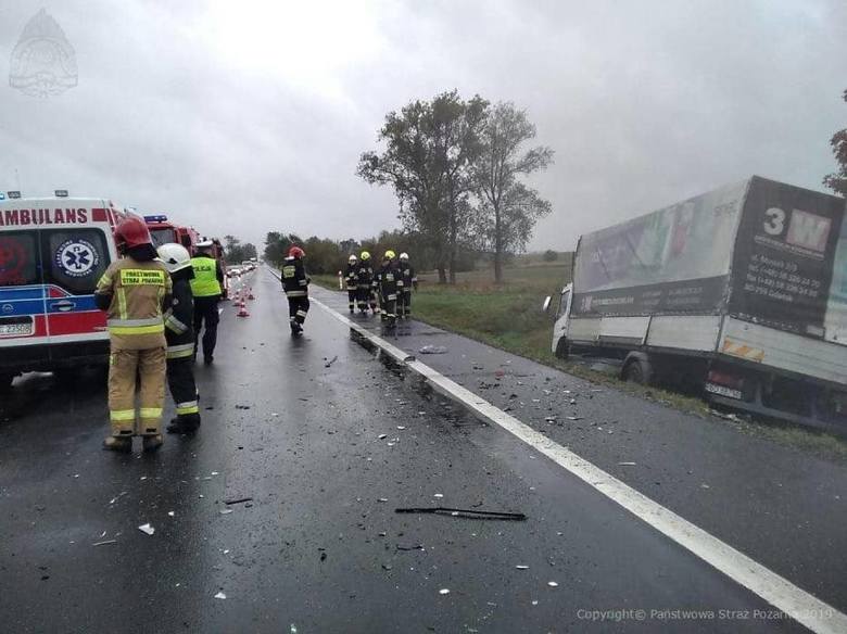 Wypadek w Gręblinie na drodze krajowej 91 10.09.2019