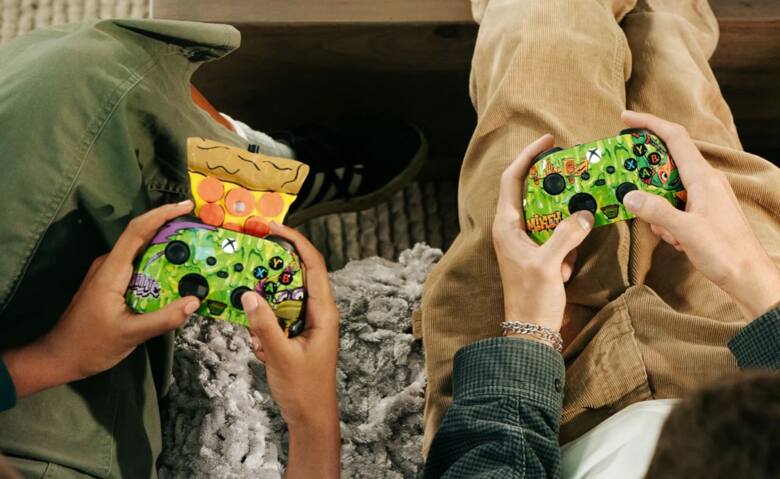 Pad Xbox Series X z motywem Żółwi Ninja i dyfuzorem zapachu