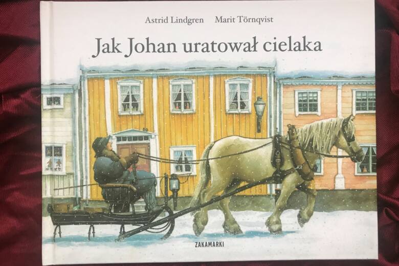 okładka książki: powóz z koniem, pada śnieg
