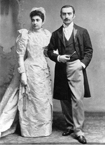 Calouste Gulbenkian z żoną