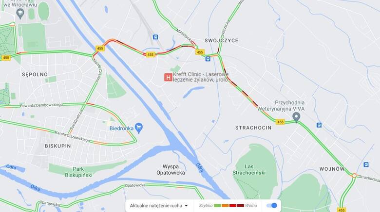 Robotnicy uszkodzili rurę z gazem przy mostach Chrobrego we Wrocławiu