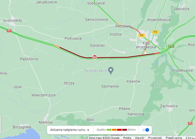 Seria wypadków na autostradzie A4 pod Wrocławiem. Trudna niedziela dla kierowców