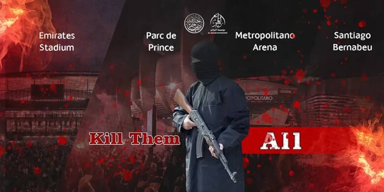 ISIS grozi atakami terrorystycznymi w tym tygodniu podczas meczów ćwierćfinałowych Ligi Mistrzów