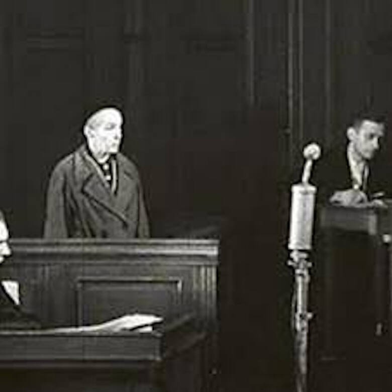 Berlin 1946 - proces lekarki z Obrawalde Hilde Wernicke.