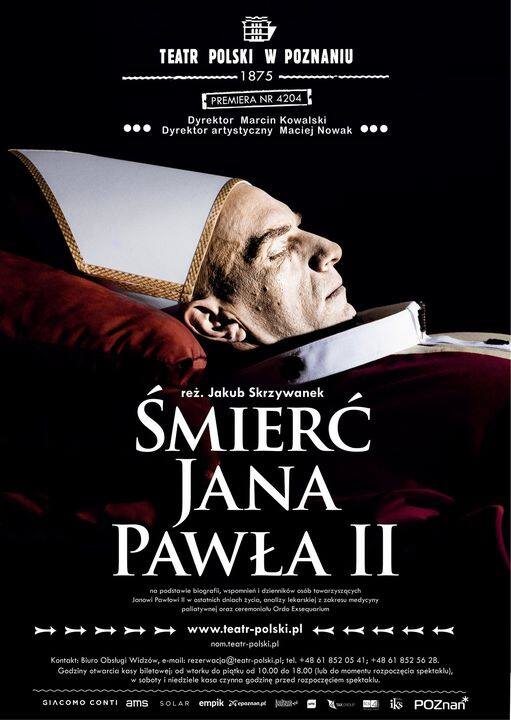 Spektakl poświęcony jest ostatnim godzinom życia papieża, Jana Pawła II.