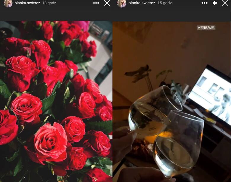 Blanka już po raz kolejny w relacji na swoim Instagramie pochwaliła się pięknym bukietem czerwonych róż! Było też wino. Kim jest tajemniczy adorator