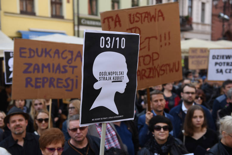 Tak przebiegał Czarny Protest w Toruniu.