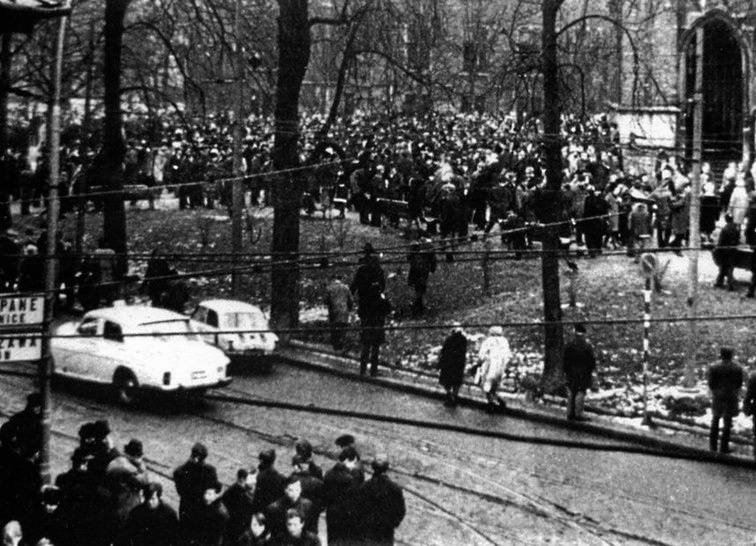Zamieszki pod Collegium Novum, 13 marca 1968 r.