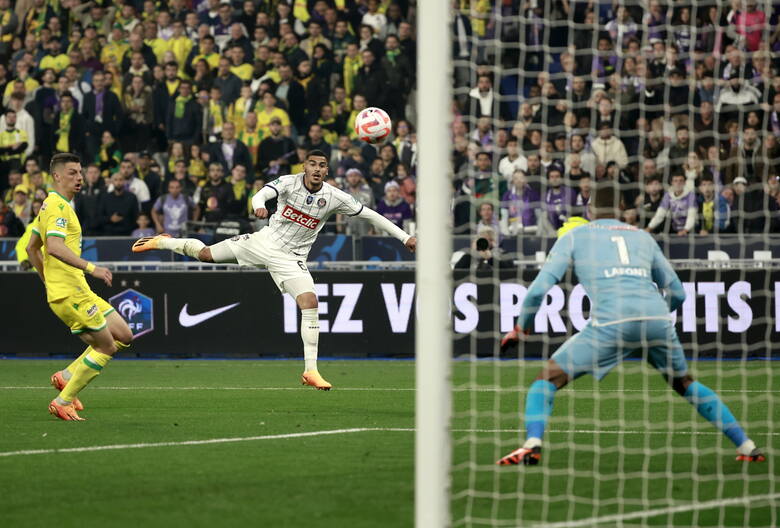 L'ailier droit toulousain Zakaria Aboukhlal a marqué l'un des cinq buts des Violets en finale de Coupe de France face à Nantes.