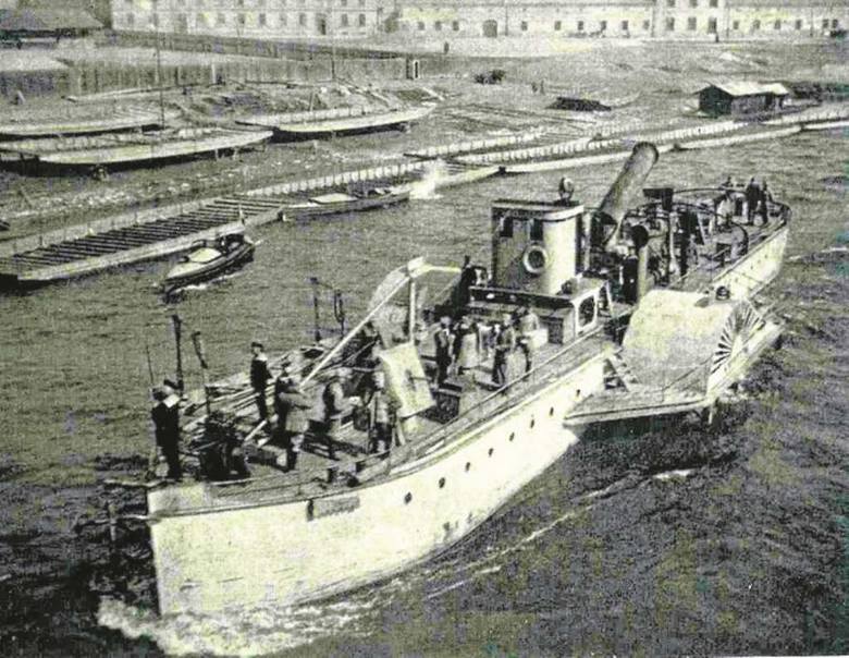 „Krystyna” podczas I wojny światowej na Wiśle pod Wawelem