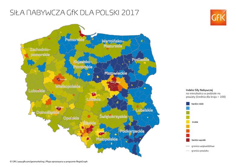Zróżnicowanie w dochodach w Polsce. Rośnie przepaść między najbogatszymi a najbiedniejszymi [mapa]