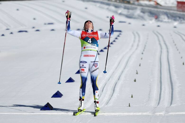 Szwedka Ebba Andersson wygrała bieg na 30 km ze startu współnego na mistrzostwach swiata w narciarstiw klasycznym 2023 w Planicy
