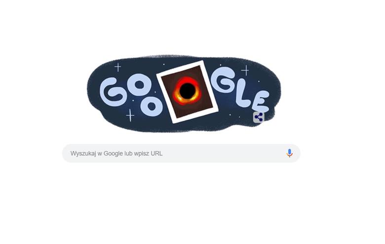 Google Doodle czarna dziura