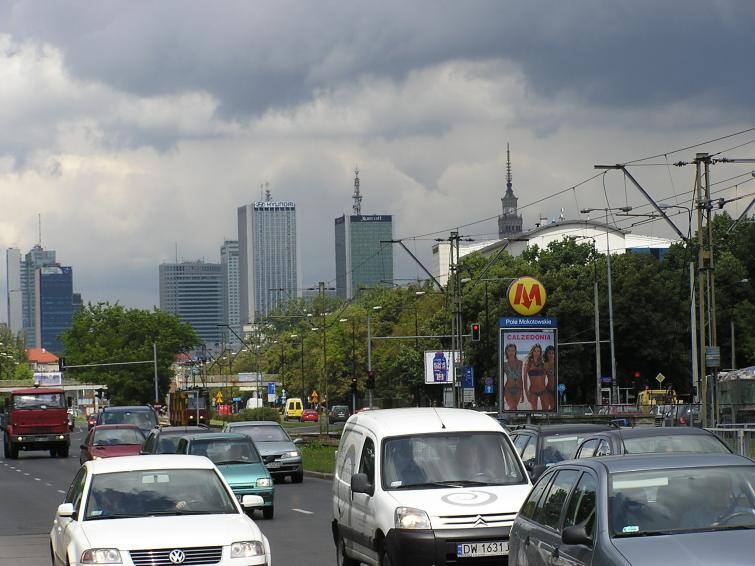Korek uliczny w Warszawie