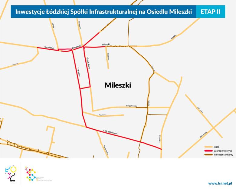 Prace ŁSI na Mileszkach - będą zamknięte ulice